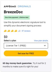 BreezeDoc appsumo lifetime deals