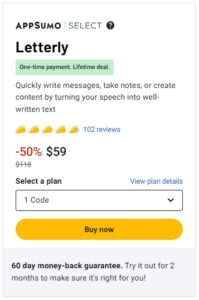 Letterly AI Appsumo Lifetime Deals