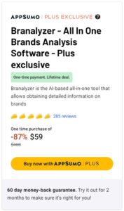 Branalyzer - All In One Brands Analysis Software - Plus exclusive, Appsumo Lifetime Deal